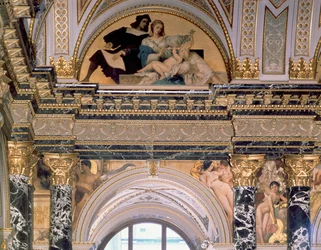 Innenraum des Kunsthistorischen Museums, Wien (Detail)